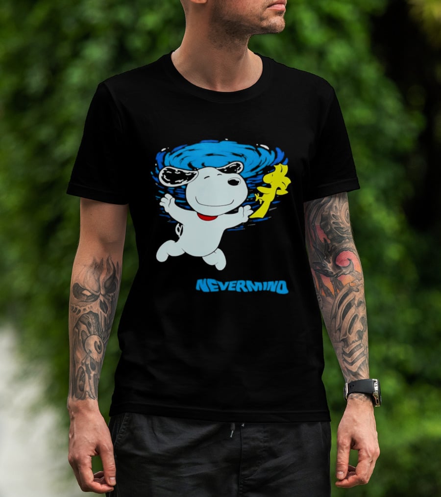 Snoopy Woodstock Nevermind Swimming Adventure T-Shirt