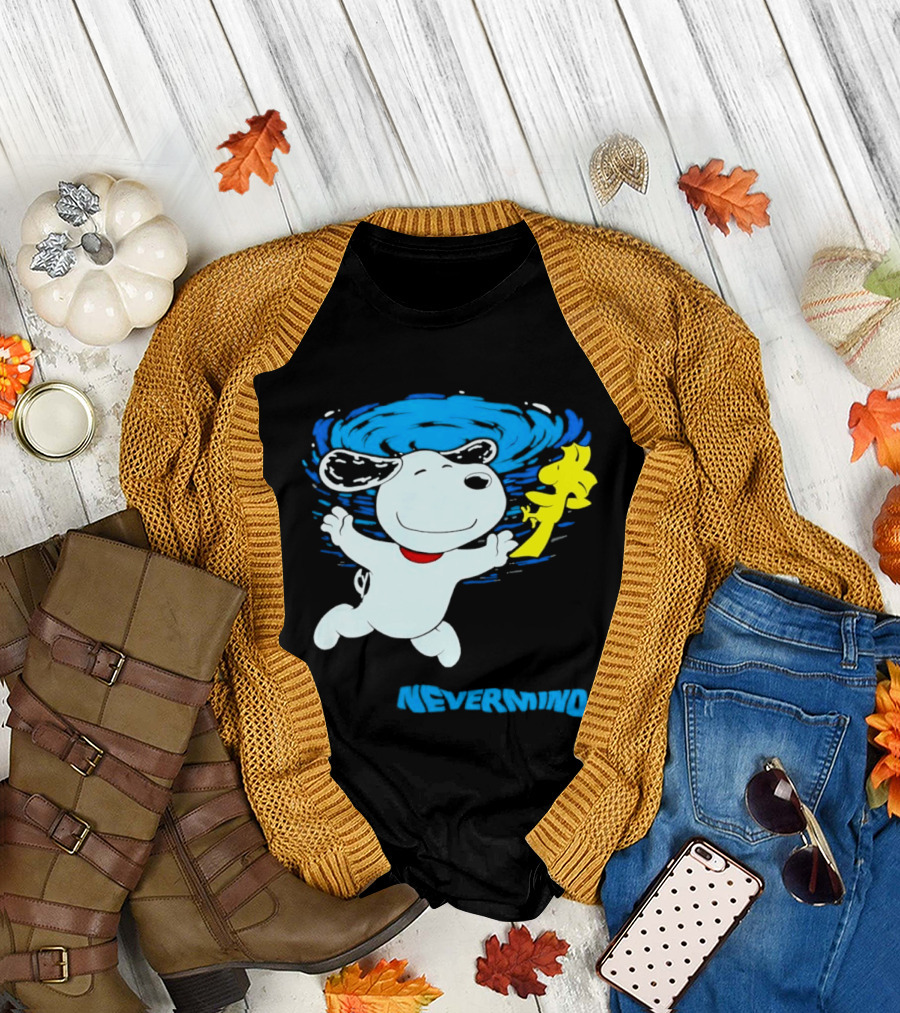 Snoopy Woodstock Nevermind Swimming Adventure T-Shirt