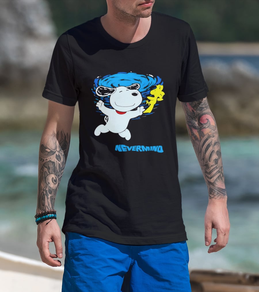 Snoopy Woodstock Nevermind Swimming Adventure T-Shirt