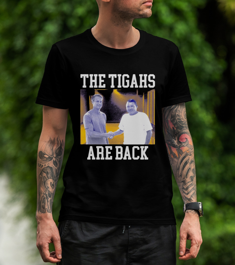 The Tigahs Are Back Brian Kelly Handshake T-Shirt