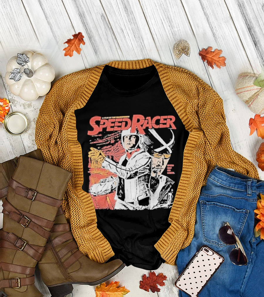 Speed Racer Movie Mach 5 Racer X Manga Style Wachowskis Film T-Shirt