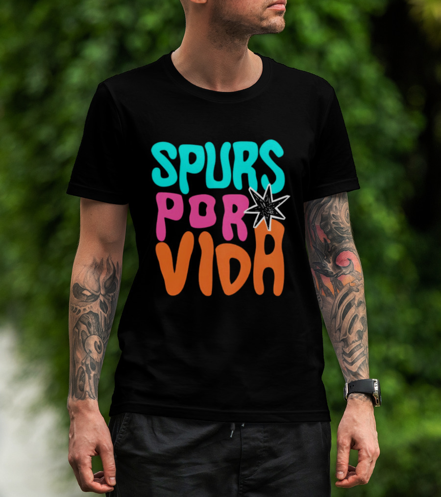 Spurs Por Vida San Antonio Basketball NBA 2026 T-Shirt