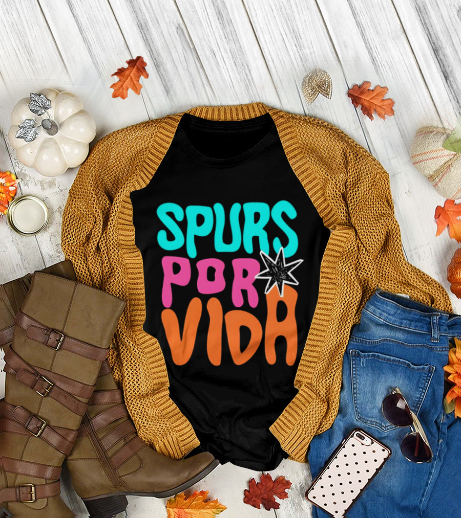 Spurs Por Vida San Antonio Basketball NBA 2026 T-Shirt