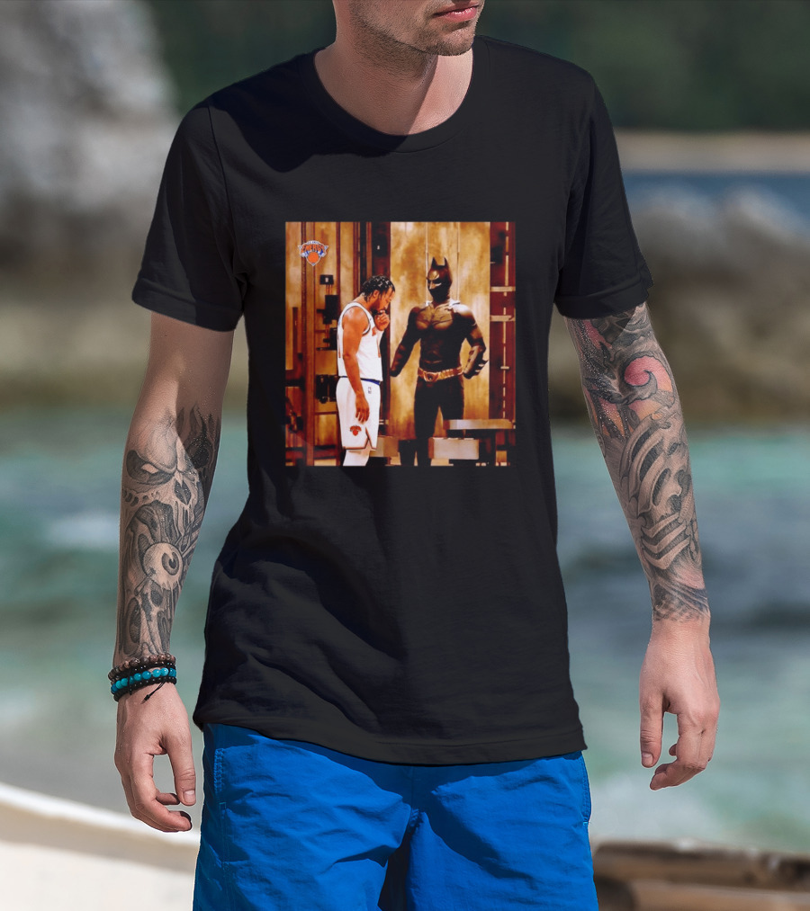 New York Knicks Jaylen Brunson Meets Batman Gotham T-Shirt