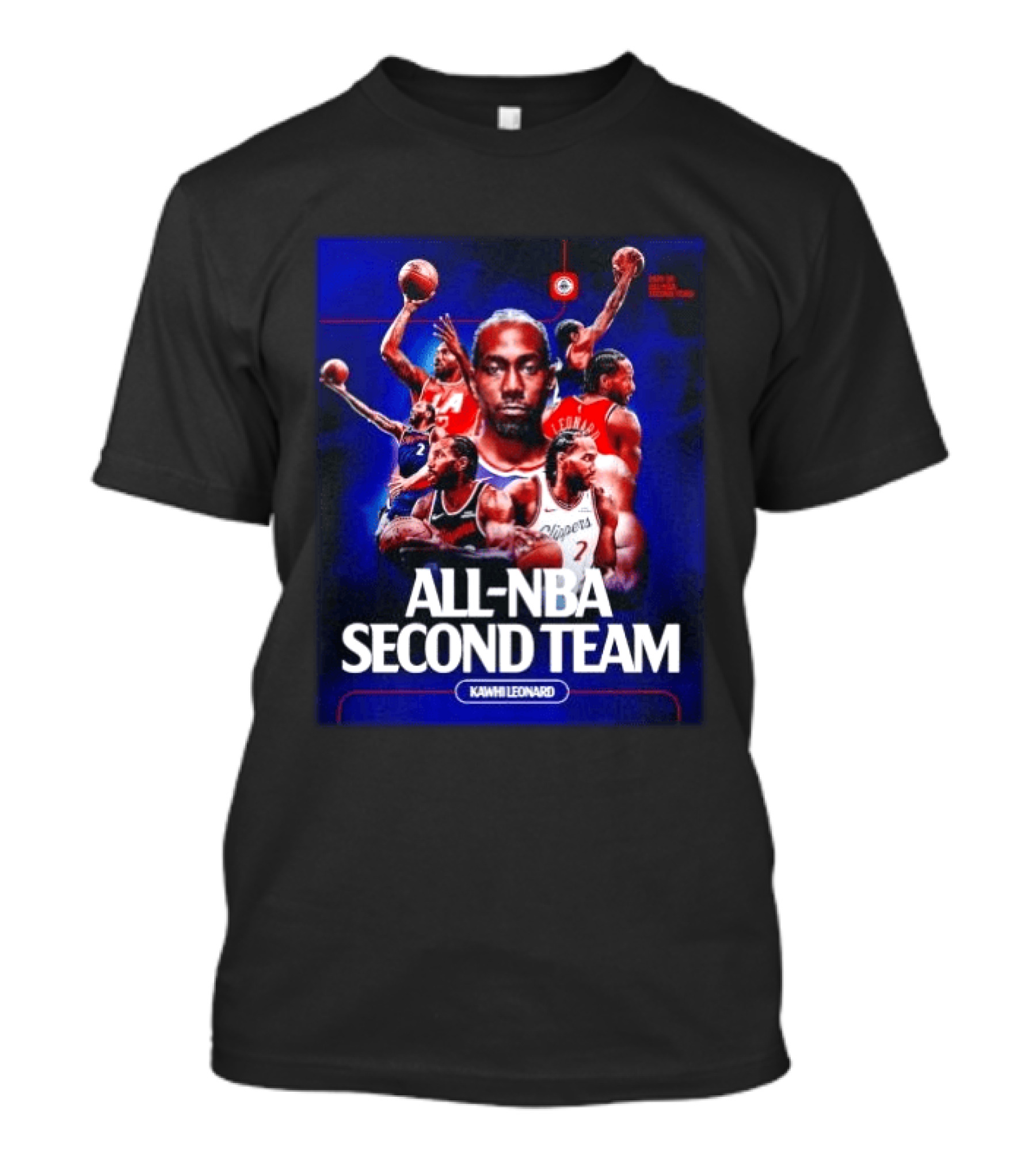 Kawhi Leonard Clippers All NBA Second Team Basketball Highlights T-Shirt