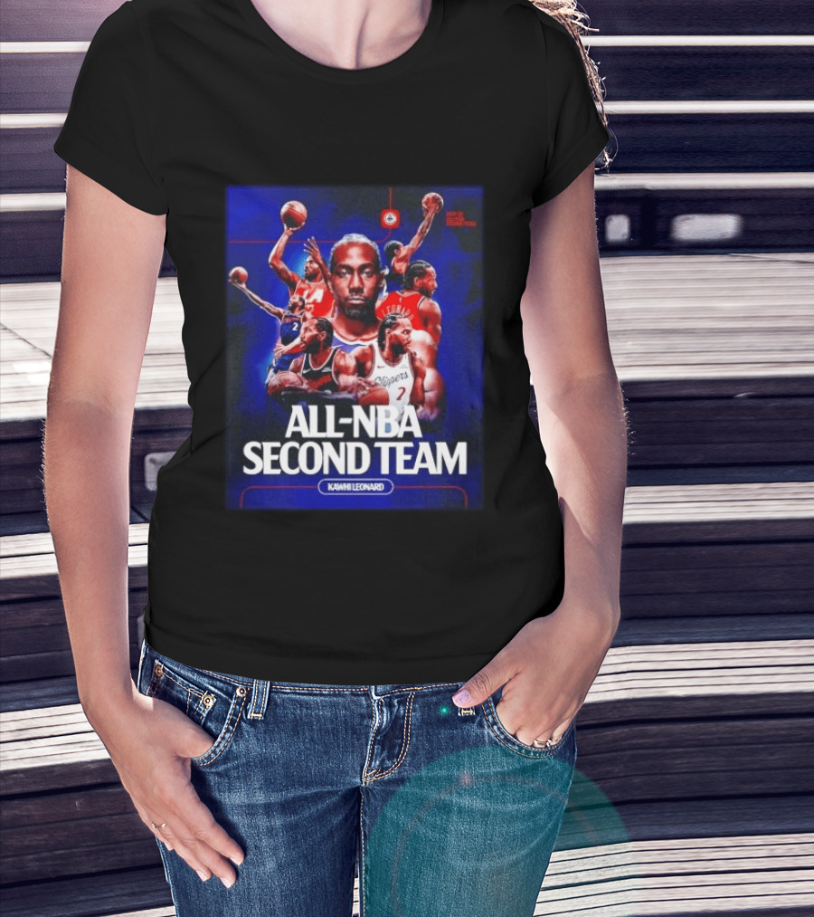 Kawhi Leonard Clippers All NBA Second Team Basketball Highlights T-Shirt