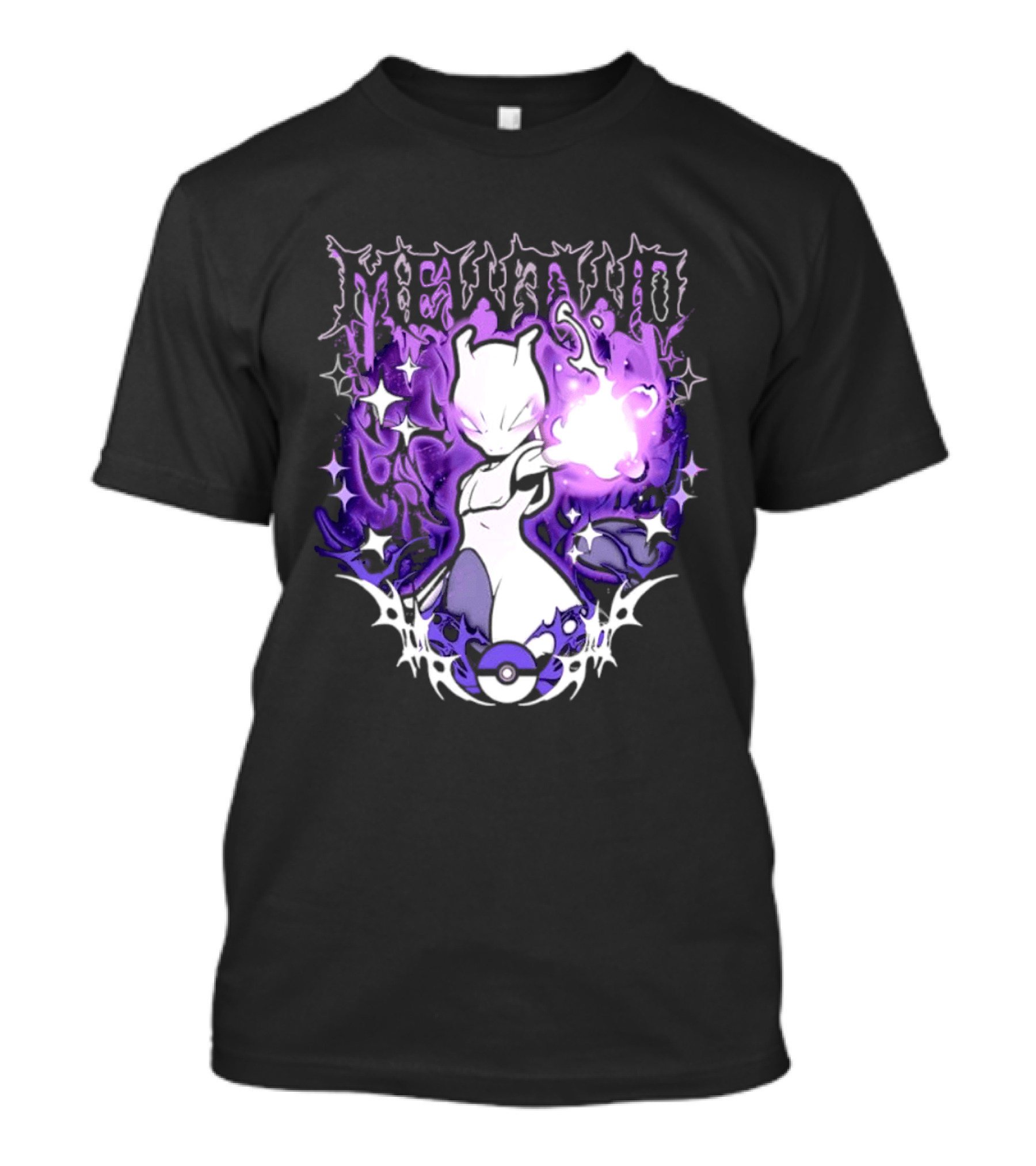 Gothic Mewtwo Psychic Legendary Pokemon T-Shirt