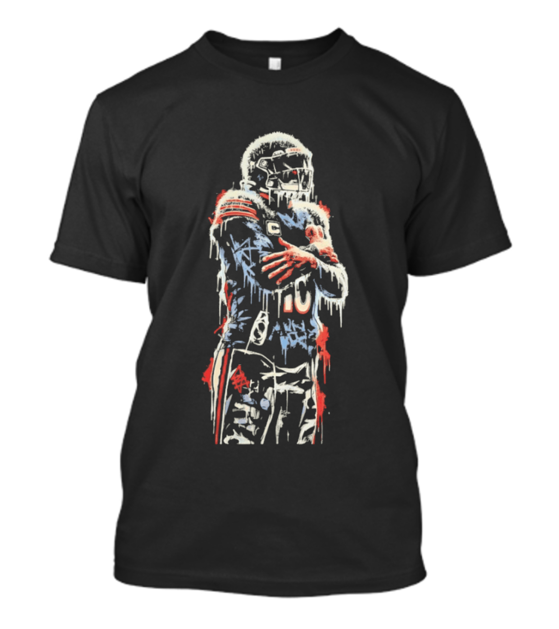 Caleb Williams 10 Chicago Bears Iceman Football T-Shirt