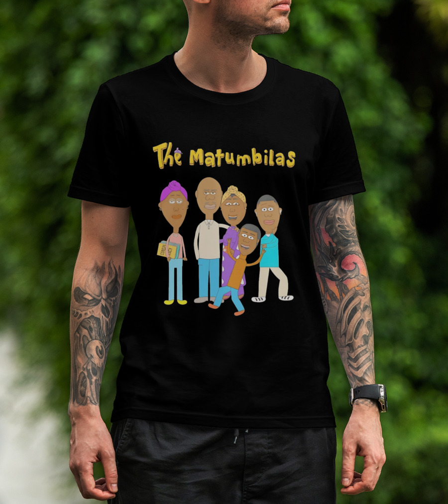 The Matumbilas Family Cartoon Conspiracy Animated Book Characters T-Shirt