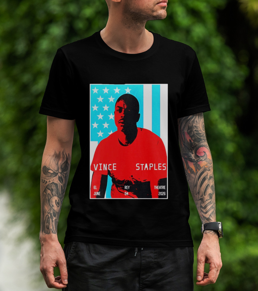 Vince Staples El Rey Theatre Los Angeles June 4 2026 T-Shirt