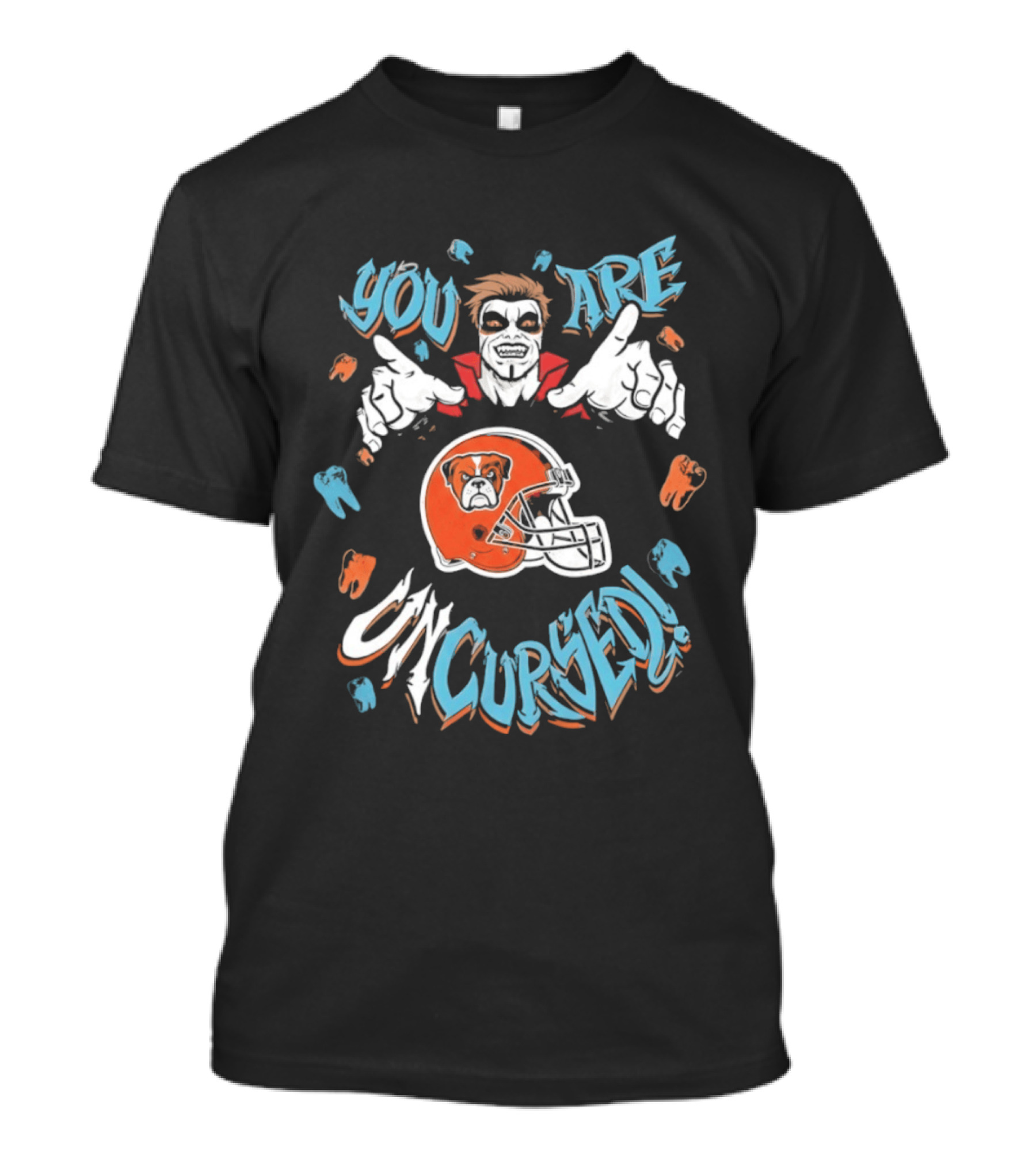 WWE Danhausen You Are Uncursed Cleveland Browns Collaboration T-Shirt