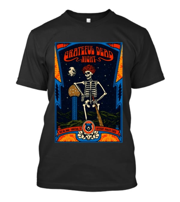 Grateful Dead Night Skeleton May 23 2026 Knoxville TN Covenant Health Park T-Shirt
