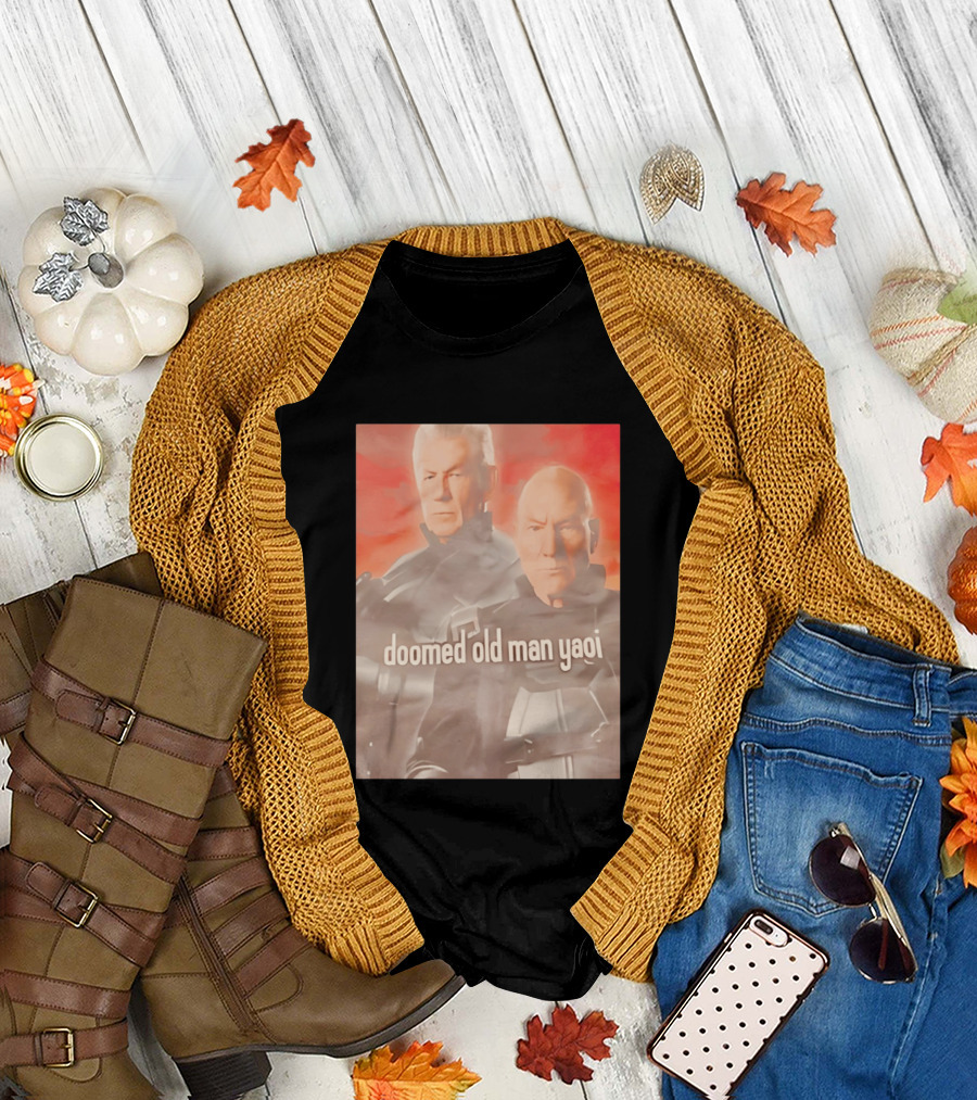 Ian McKellen Magneto Charles Xavier Doomed Old Man Yaoi X Men Movie T-Shirt