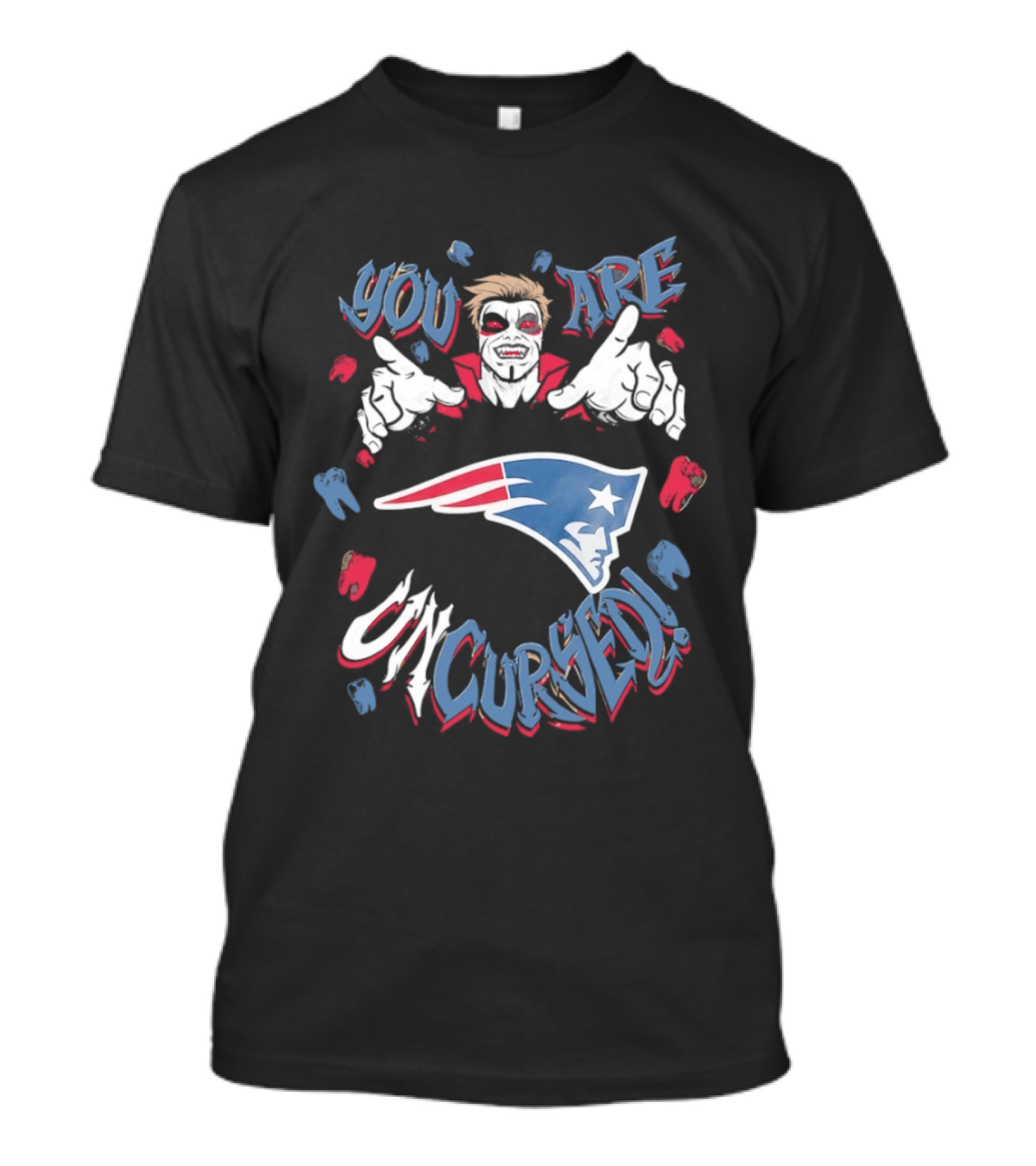 WWE Danhausen New England Patriots You Are Uncursed T-Shirt
