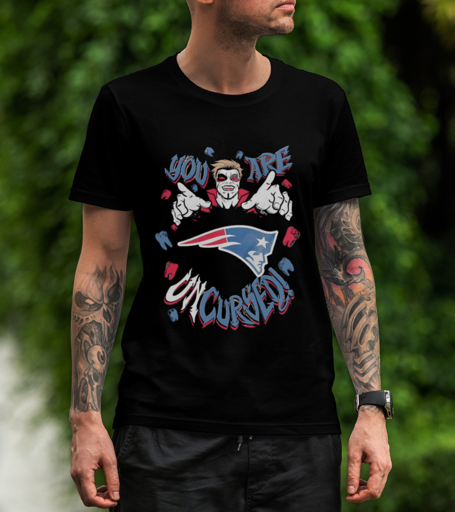 WWE Danhausen New England Patriots You Are Uncursed T-Shirt