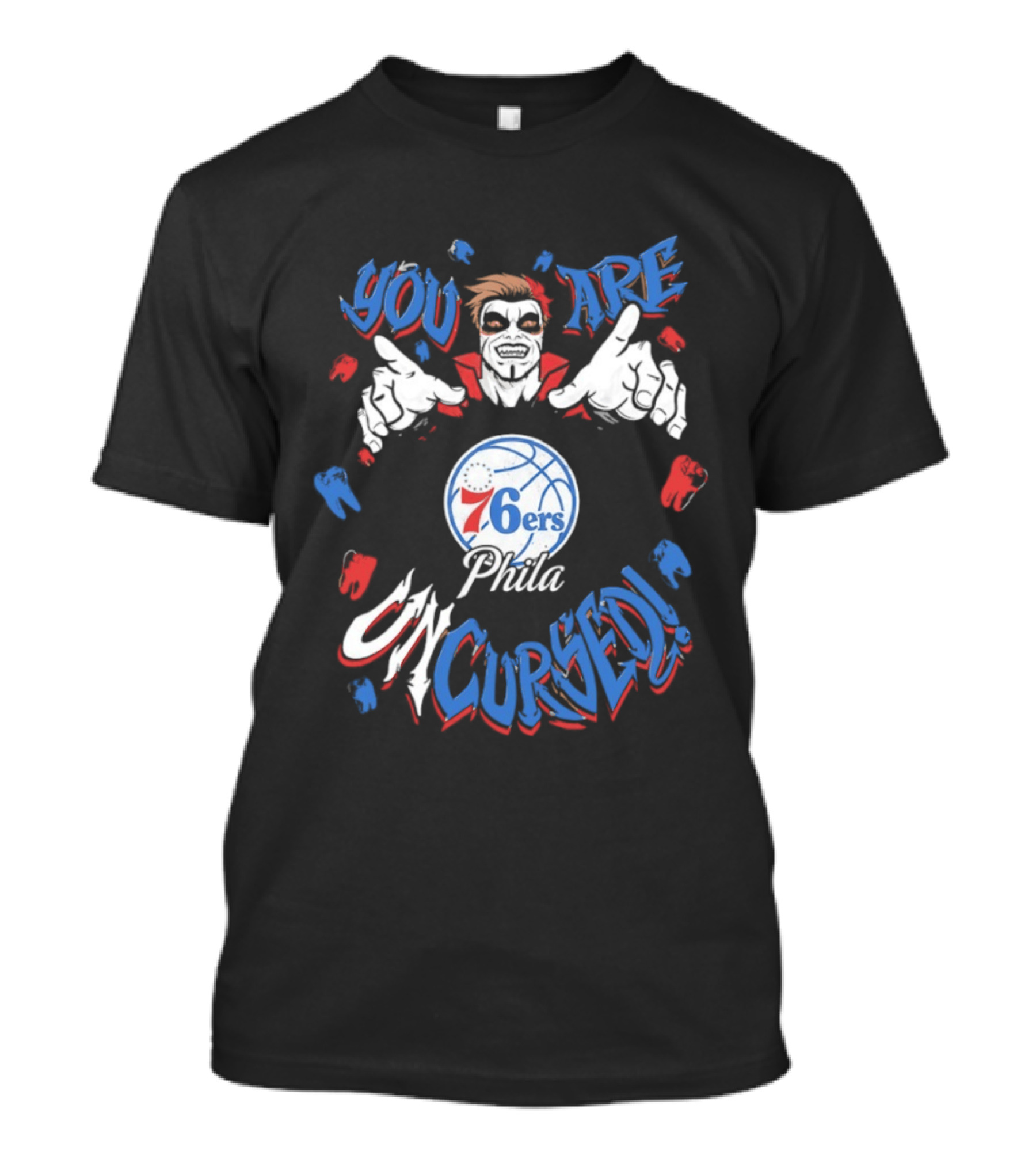 WWE Drops Danhausen X Philadelphia 76ers Phila You Are Uncursed T-Shirt