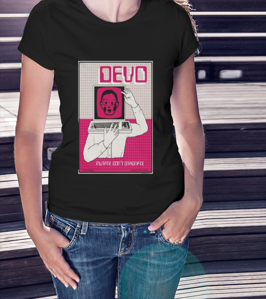 June 03 2026 Devo Concert Akron Civic Theatre Mutate Don't Stagnate T-Shirt