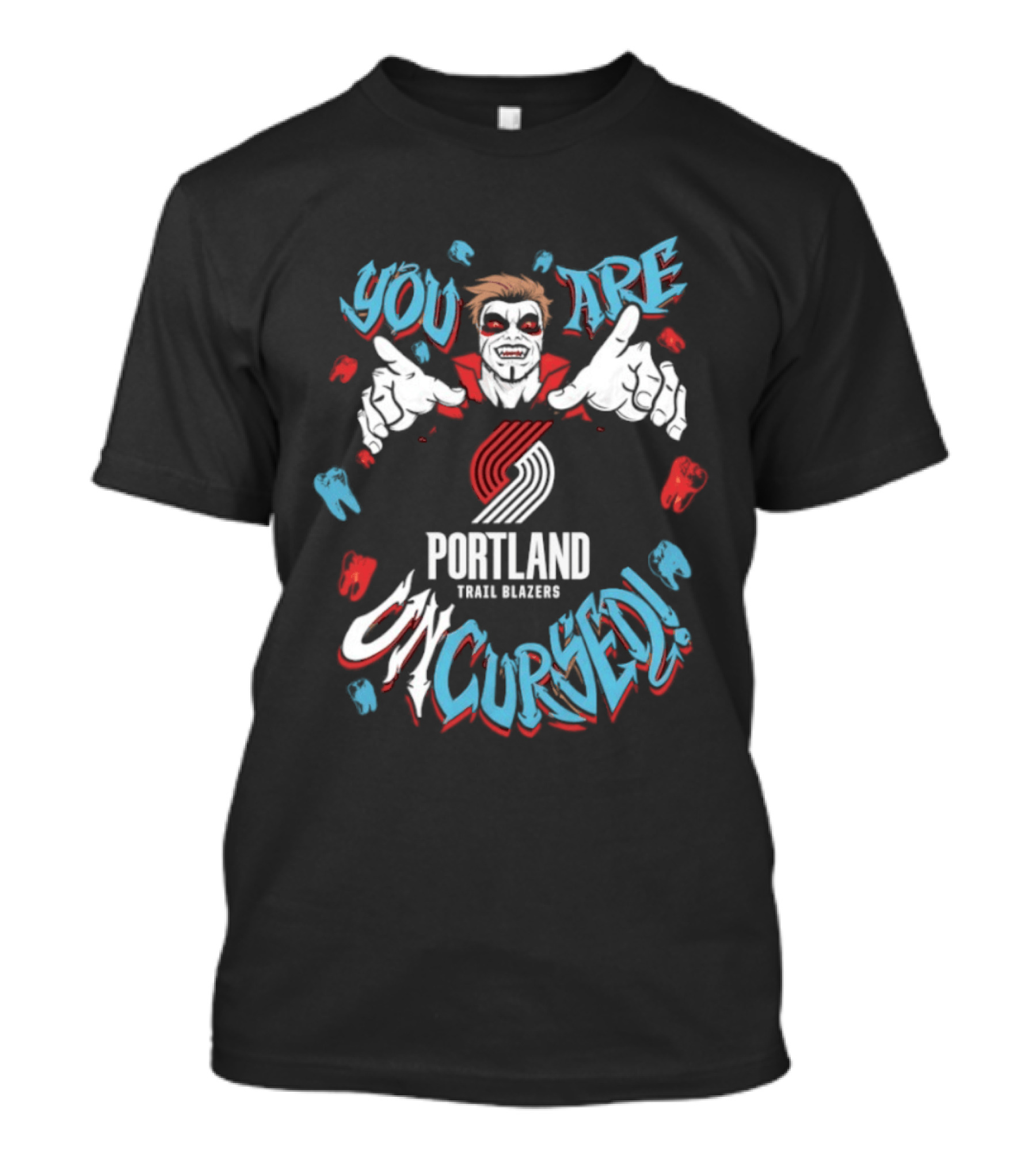 Danhausen You Are Uncursed Portland Trail Blazers WWE Collaboration T-Shirt