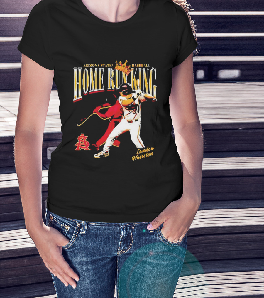 Arizona State Baseball Home Run King Landon Hairston T-Shirt