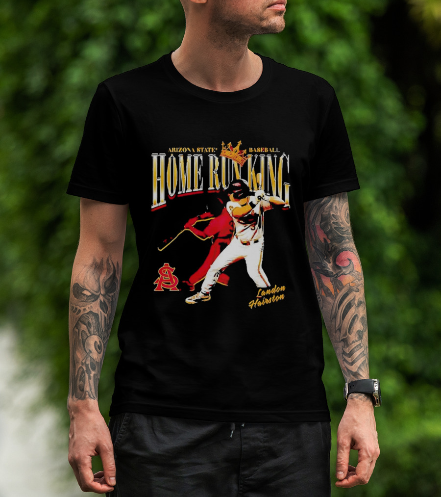 Arizona State Baseball Home Run King Landon Hairston T-Shirt