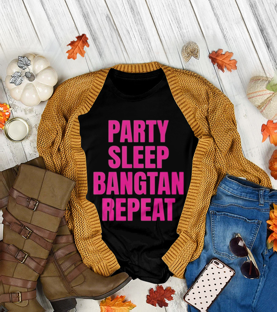 Party Sleep Bangtan Repeat BTS K Pop T-Shirt