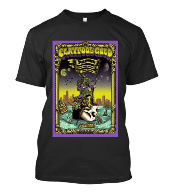 Claypool Lennon Delirium Frog Brigade Primus June 3 2026 Chicago IL Concert T-Shirt