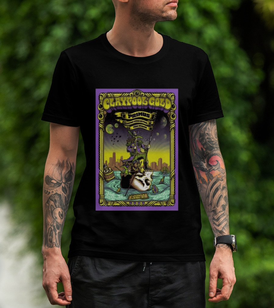 Claypool Lennon Delirium Frog Brigade Primus June 3 2026 Chicago IL Concert T-Shirt