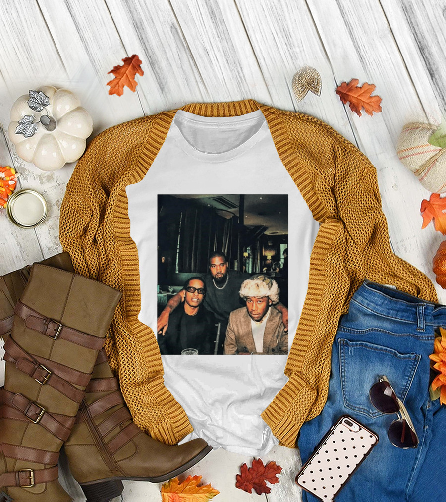 Kanye West Tyler The Creator A$AP Rocky Iconic Photo Collaboration T-Shirt