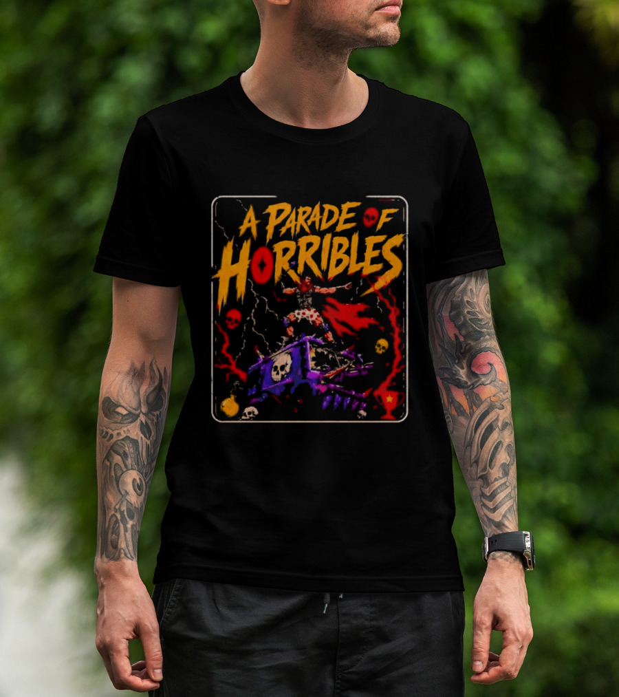 A Parade Of Horribles Warrior Skulls Fantasy Metal T-Shirt
