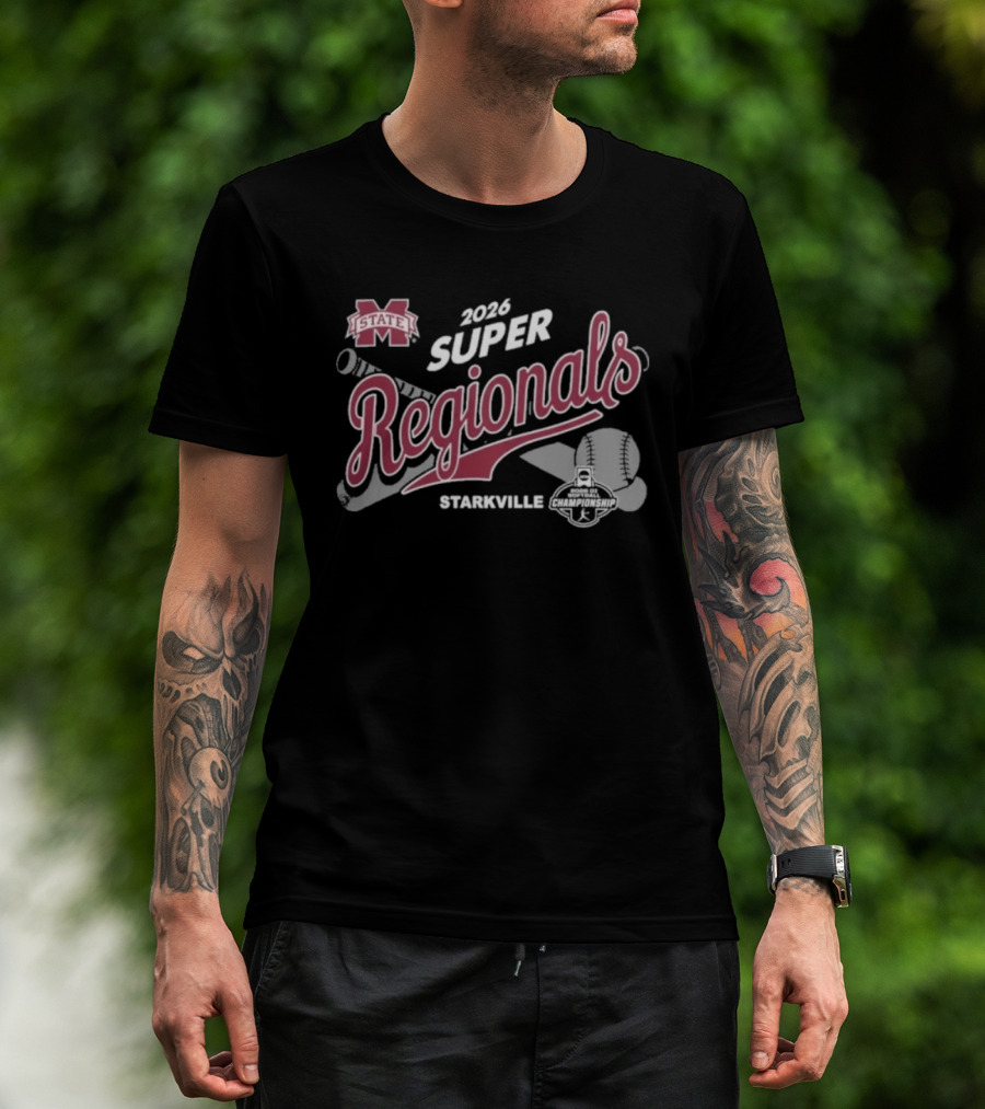 Mississippi State 2026 Super Regionals Starkville Bulldogs T-Shirt