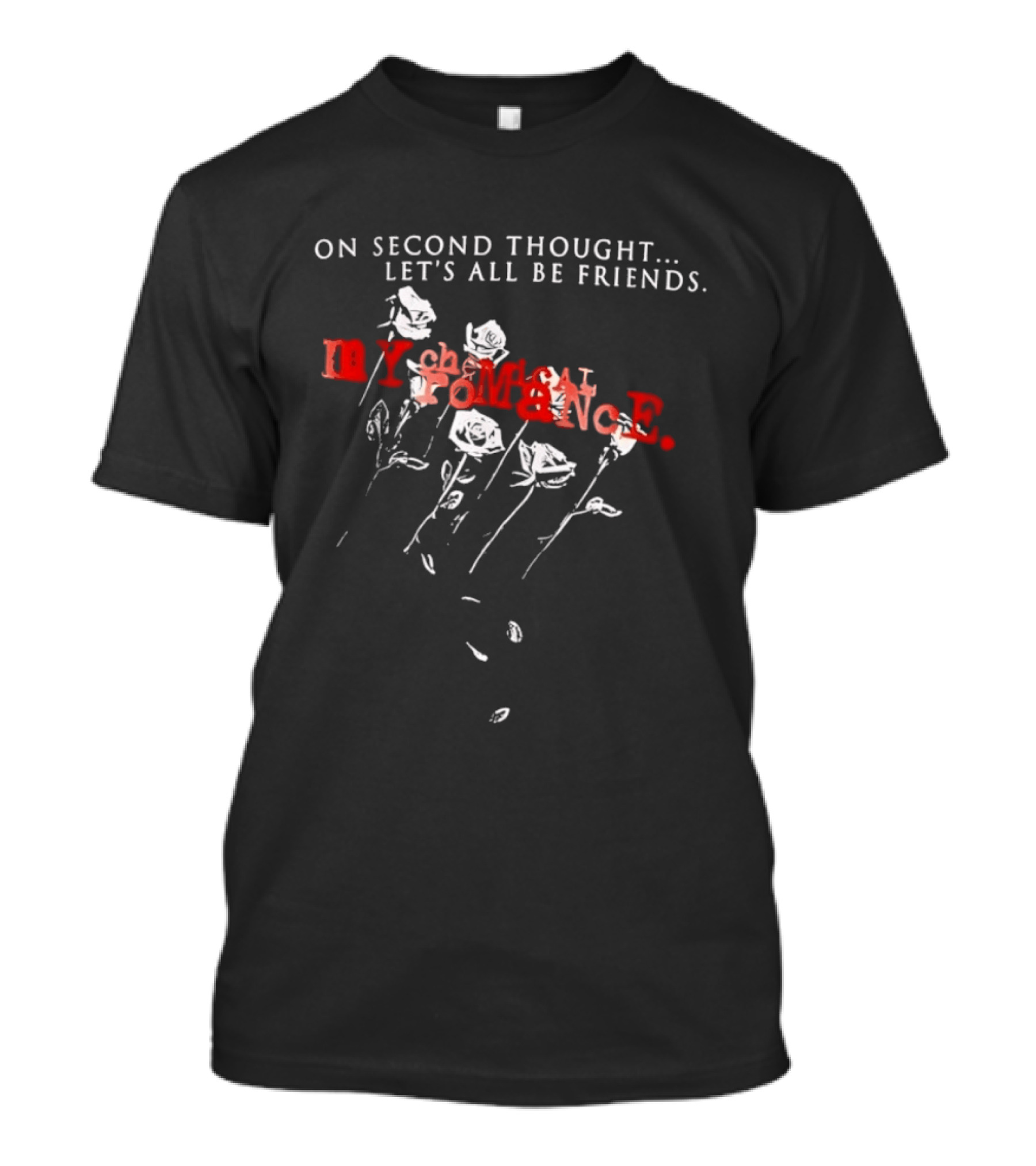 My Chemical Romance On Second Thought Let's All Be Friends Roses T-Shirt