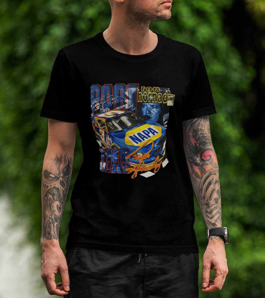 Rare 2000 NASCAR Ron Hornaday NAPA Part The Way Racing 3 T-Shirt