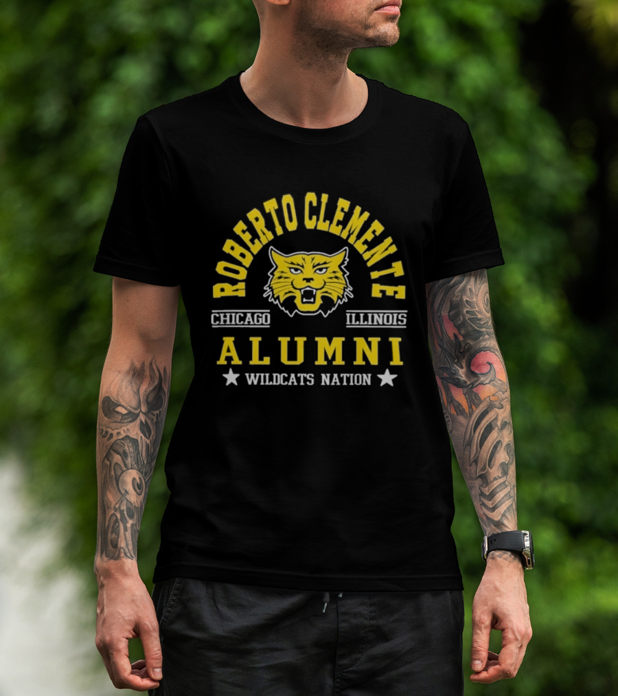 Roberto Clemente Chicago Illinois Wildcats Alumni Nation T-Shirt