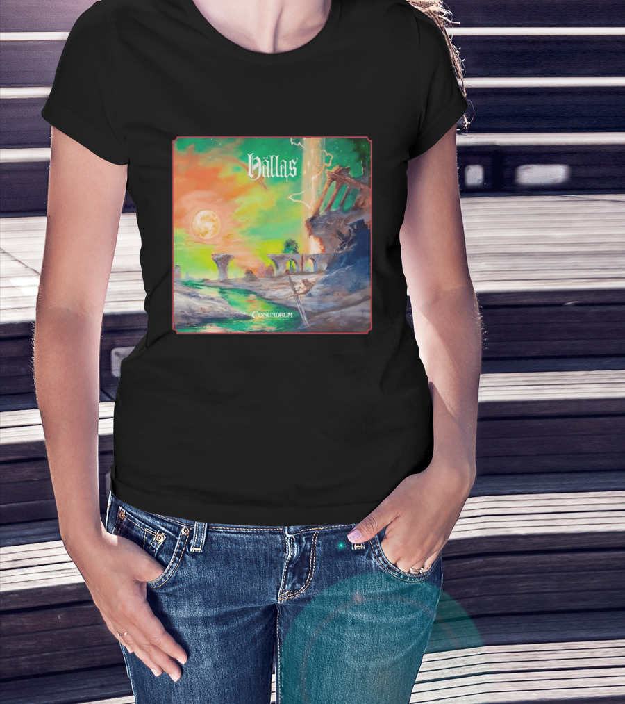 Hällas Conundrum Fantasy Moonscape Adventure T-Shirt