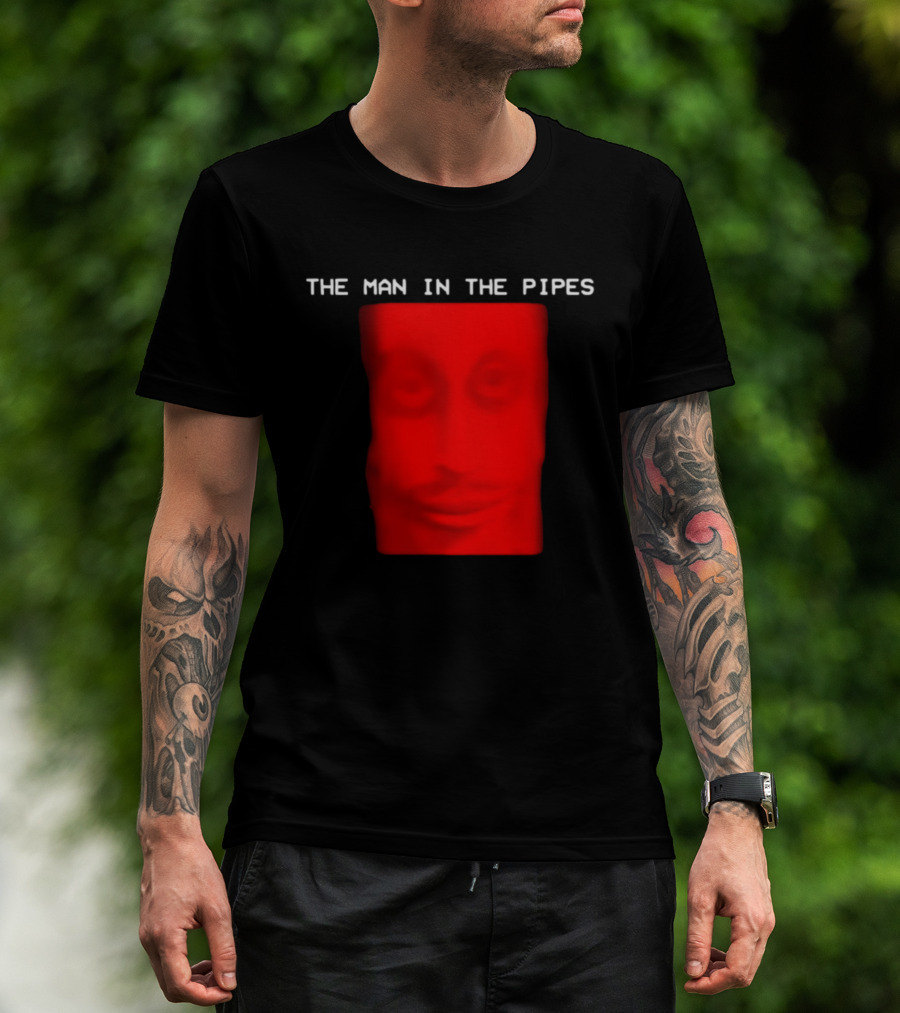 Scary Entity Red Face Man In The Pipes T-Shirt