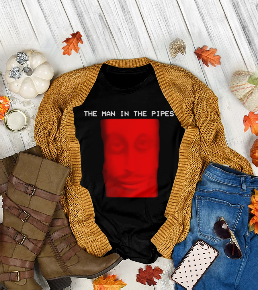 Scary Entity Red Face Man in the Pipes T-Shirt
