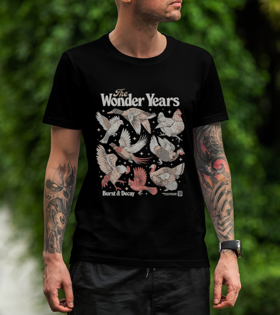 The Wonder Years Burst Decay Birds Vintage Aesthetic T-Shirt