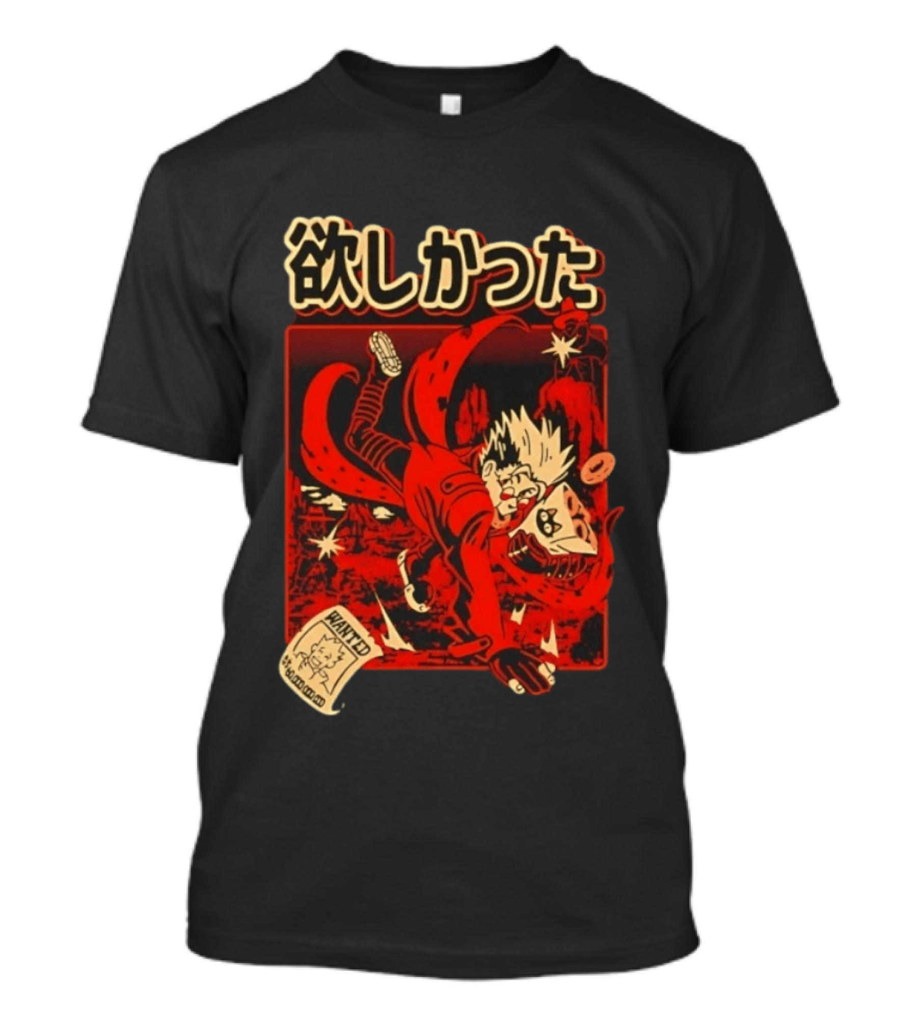Vash The Stampede Wanted Love Peace Donuts T-Shirt