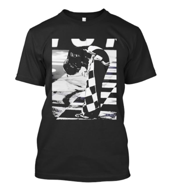 Kyle Busch NASCAR The Final Bow Checkered Flag Racing Victory Moment T-Shirt