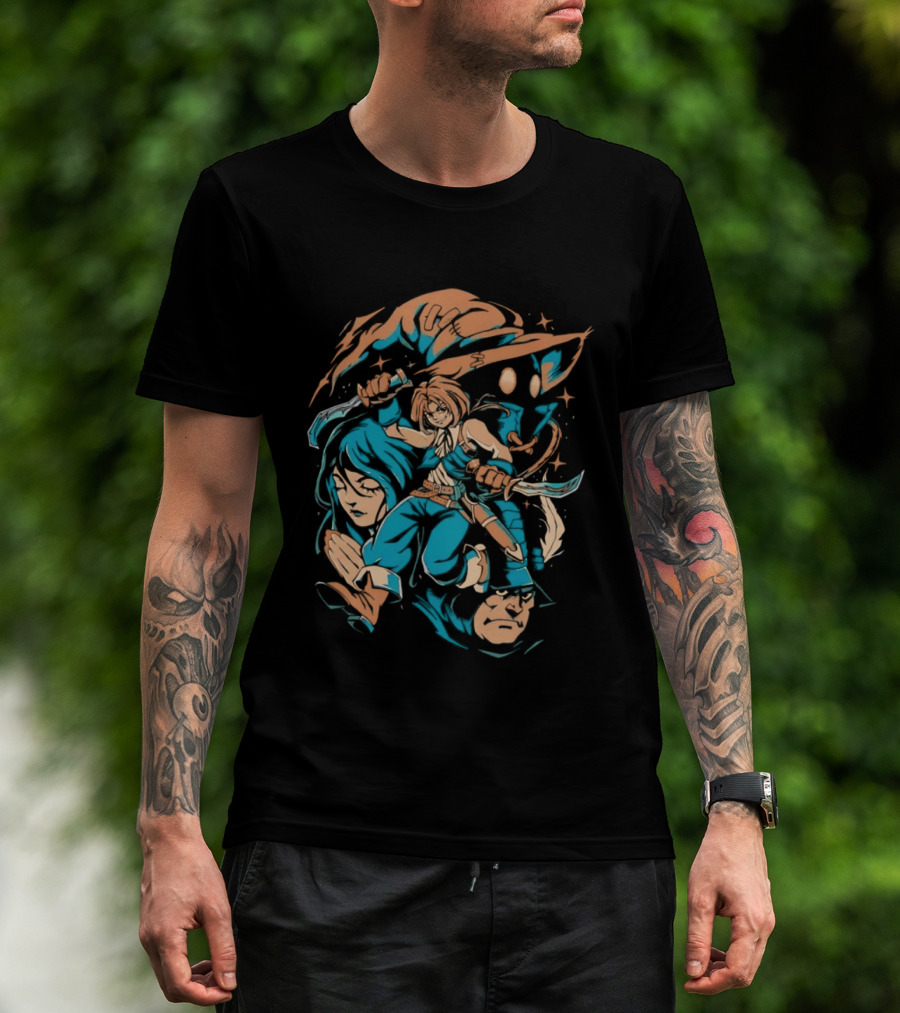 Zidane Tribal Vivi Ornitier Garnet Til Alexandros XVII Adelbert Steiner Thief From Another World Iconic Adventure Characters T-Shirt