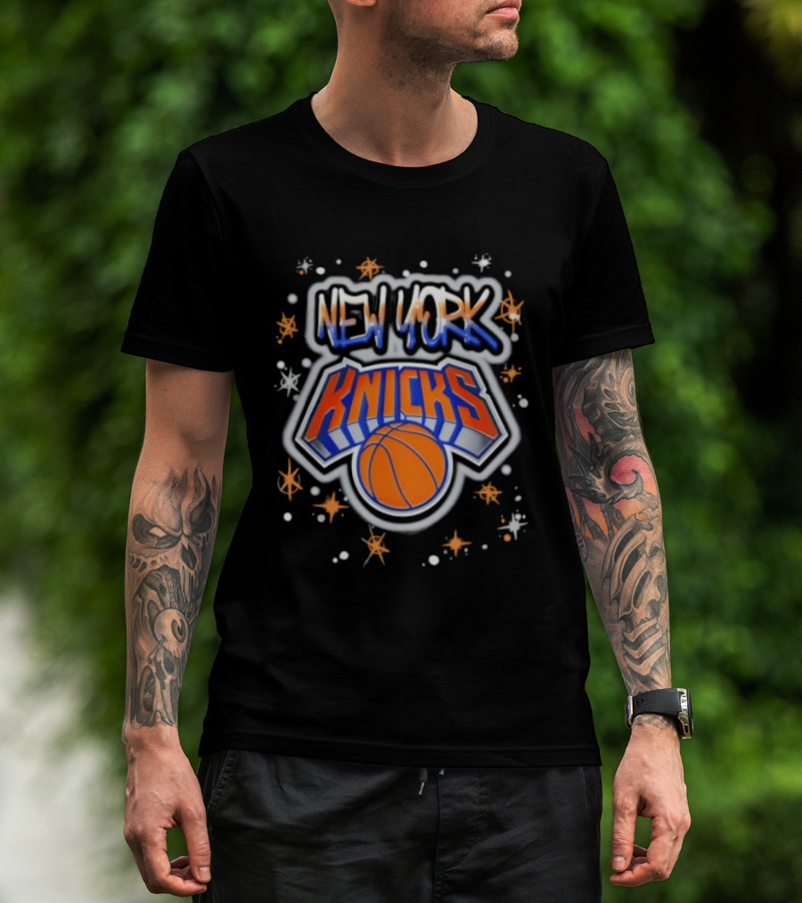 New York Knicks Airbrush NBA Basketball Team T-Shirt