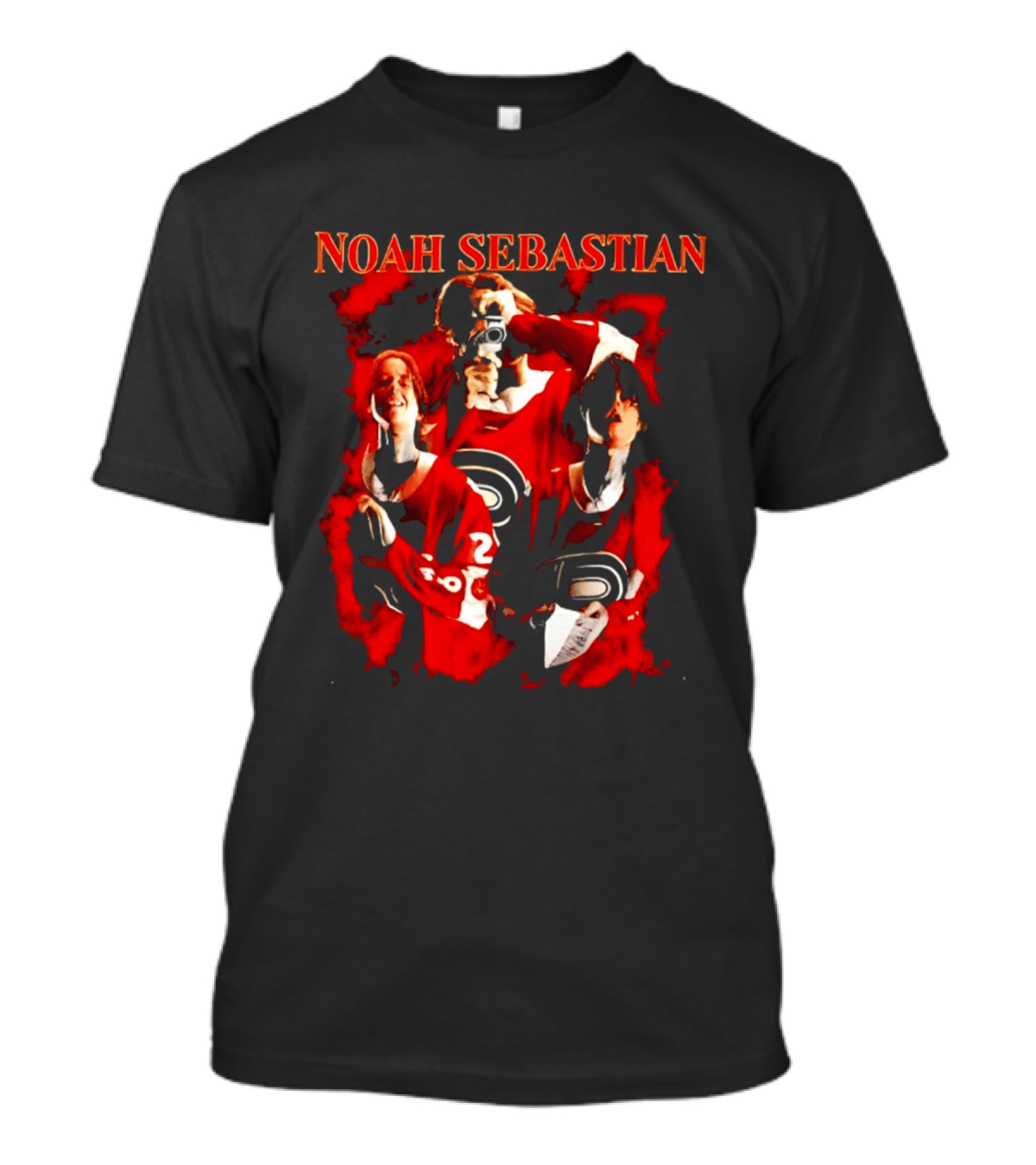 Noah Sebastian Collage Red Sports T-Shirt