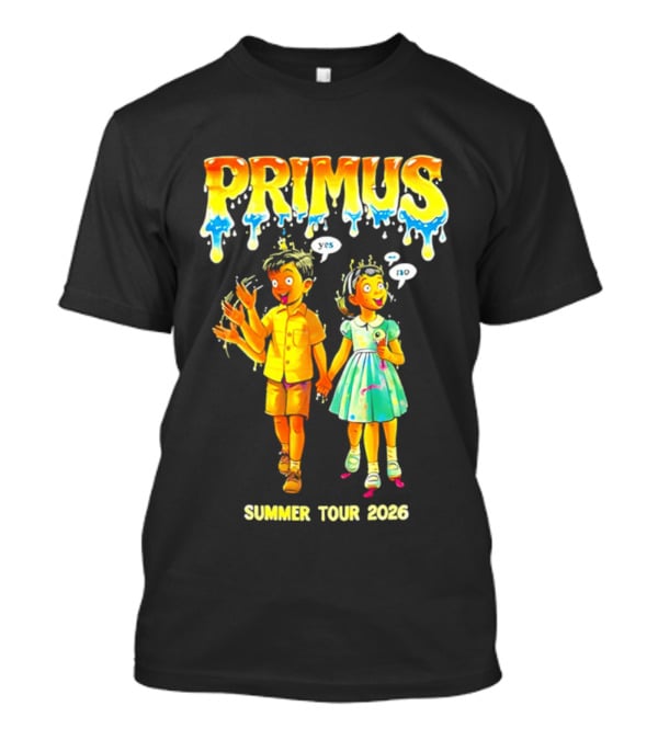 Primus Summer Tour 2026 Cartoon Style Melting Drip T-Shirt