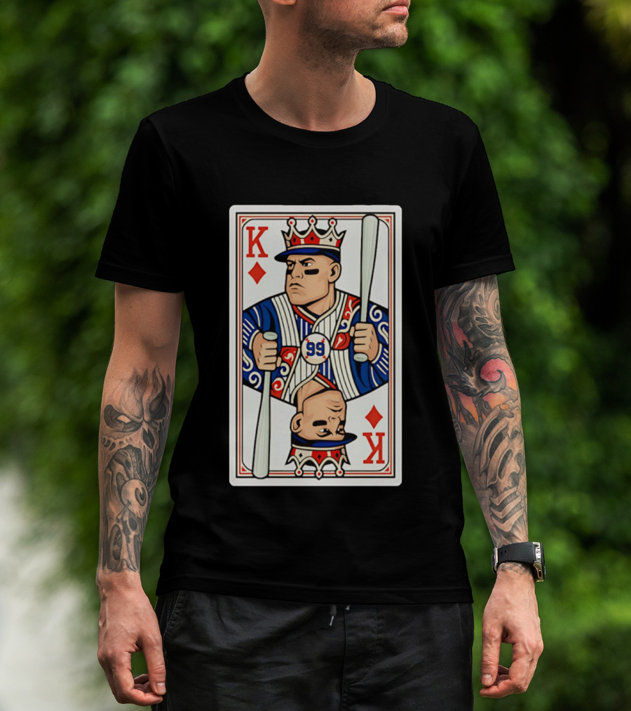Aaron Judge New York Yankees King Of Diamonds 99 Batting Legend T-Shirt