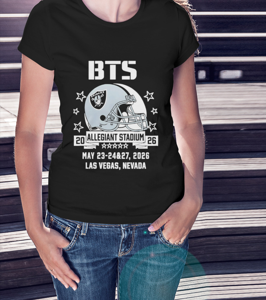 BTS Las Vegas Allegiant Stadium May 23 27 2026 Raiders Event T-Shirt