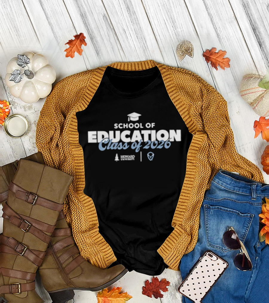 Howard University School of Education Class of 2026 Graduation Cap T-Shirt