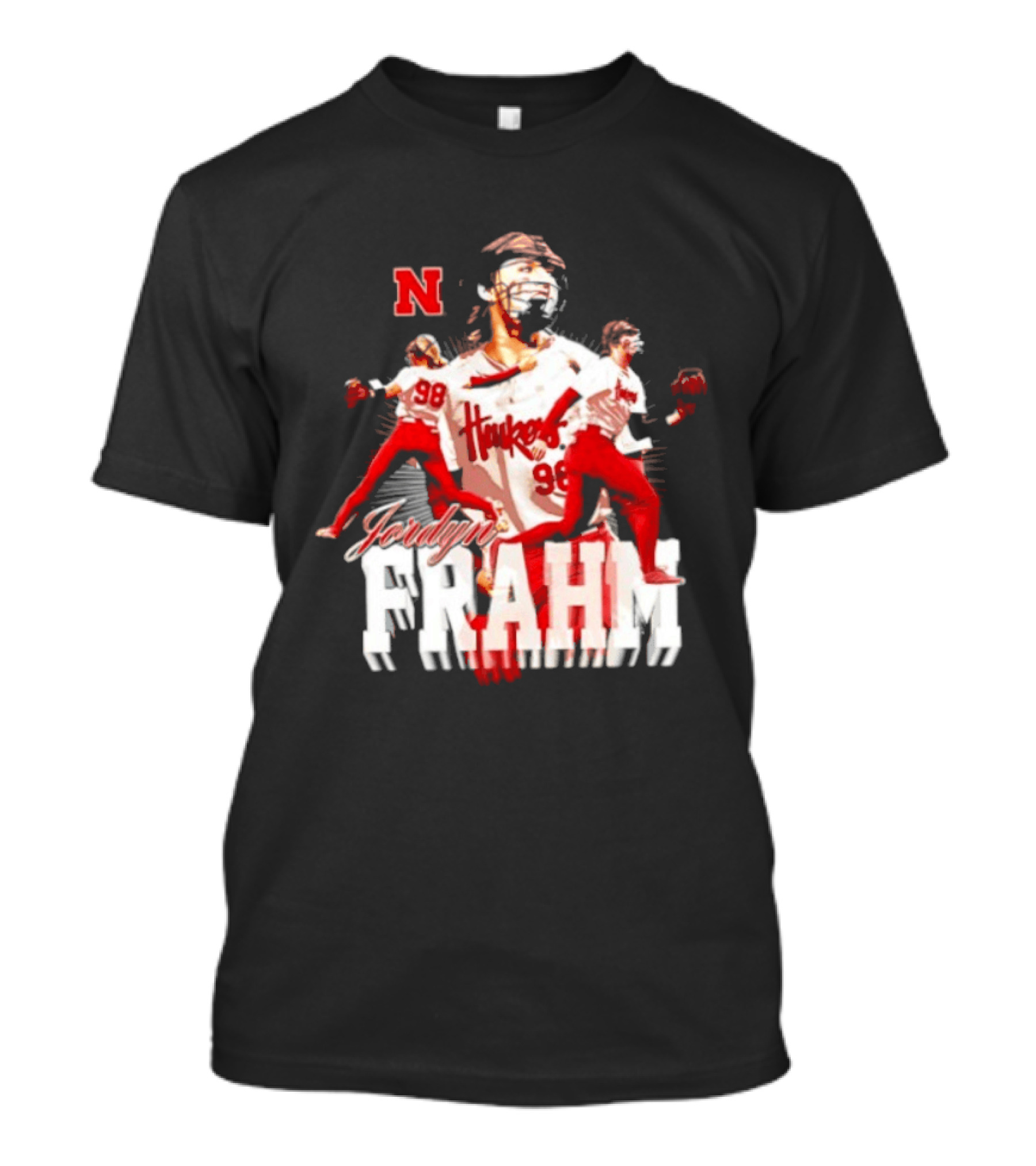 Jordyn Frahm Huskers 98 Nebraska Cornhuskers NCAA Softball T-Shirt