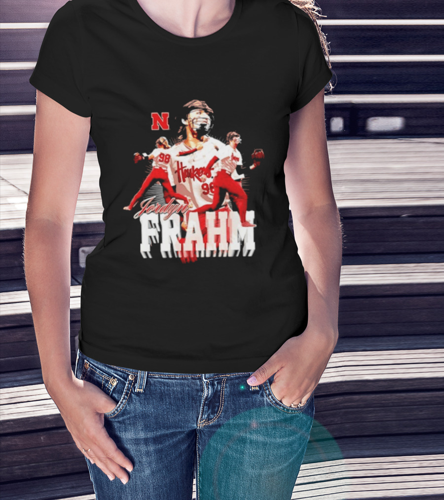 Jordyn Frahm Huskers 98 Nebraska Cornhuskers NCAA Softball T-Shirt