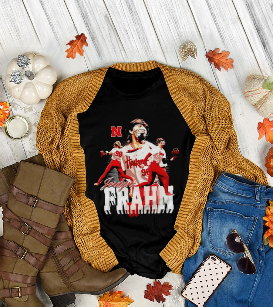 Jordyn Frahm Huskers 98 Nebraska Cornhuskers NCAA Softball T-Shirt