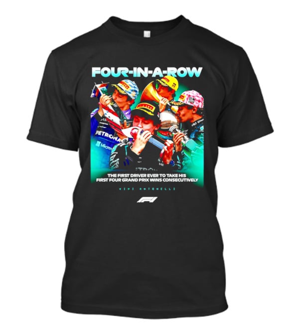 Kimi Antonelli Four In A Row First Driver Wins Consecutively Formula 1 T-Shirt